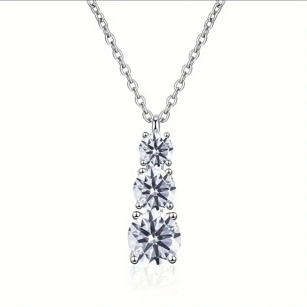 Stunning Moissanite Certified Necklace